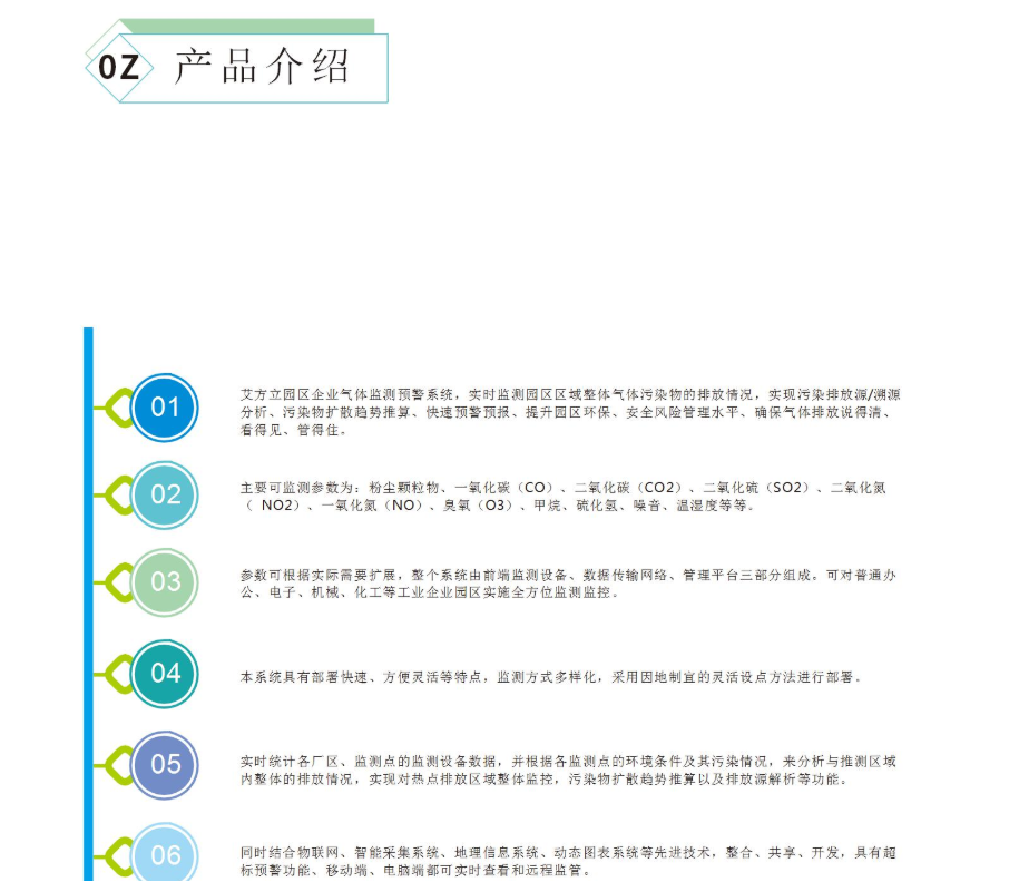 工業園區/企業園區氣體監測預警系統方案